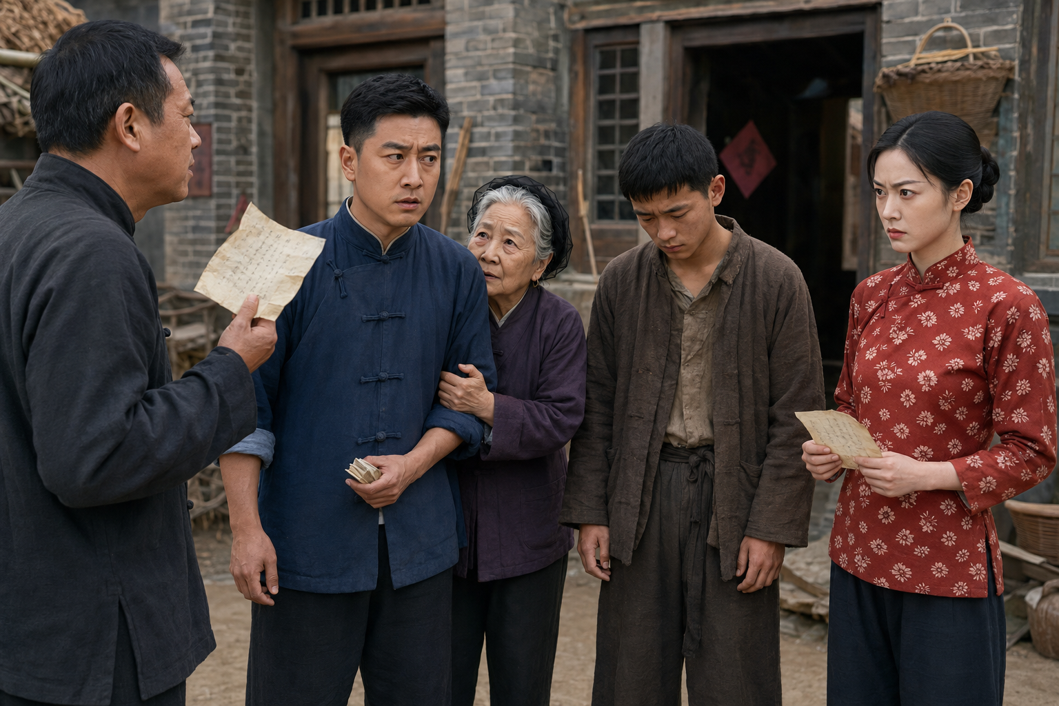 Un cobrador exige el pago de una deuda de juego mientras la madre de Zhou Cheng le suplica que salve a su hermano.